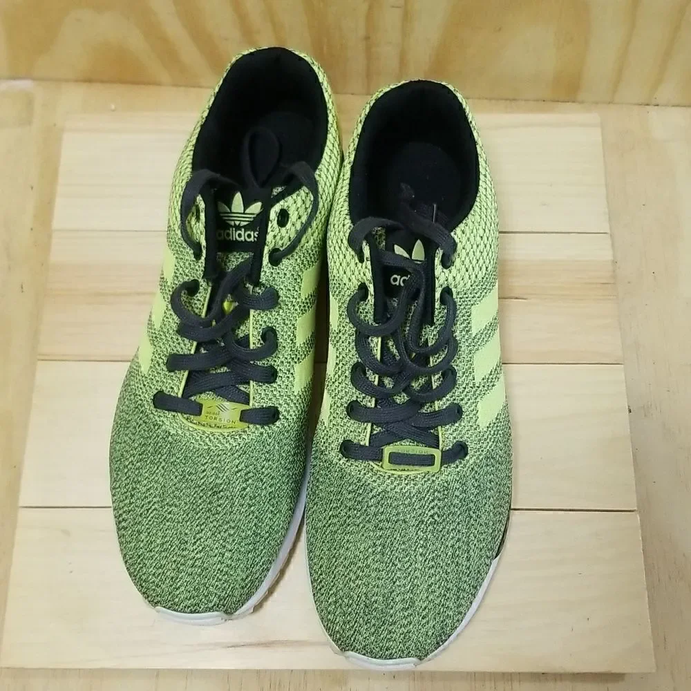 Adidas Torsion Neon green Weave Sneakers Men Size 13